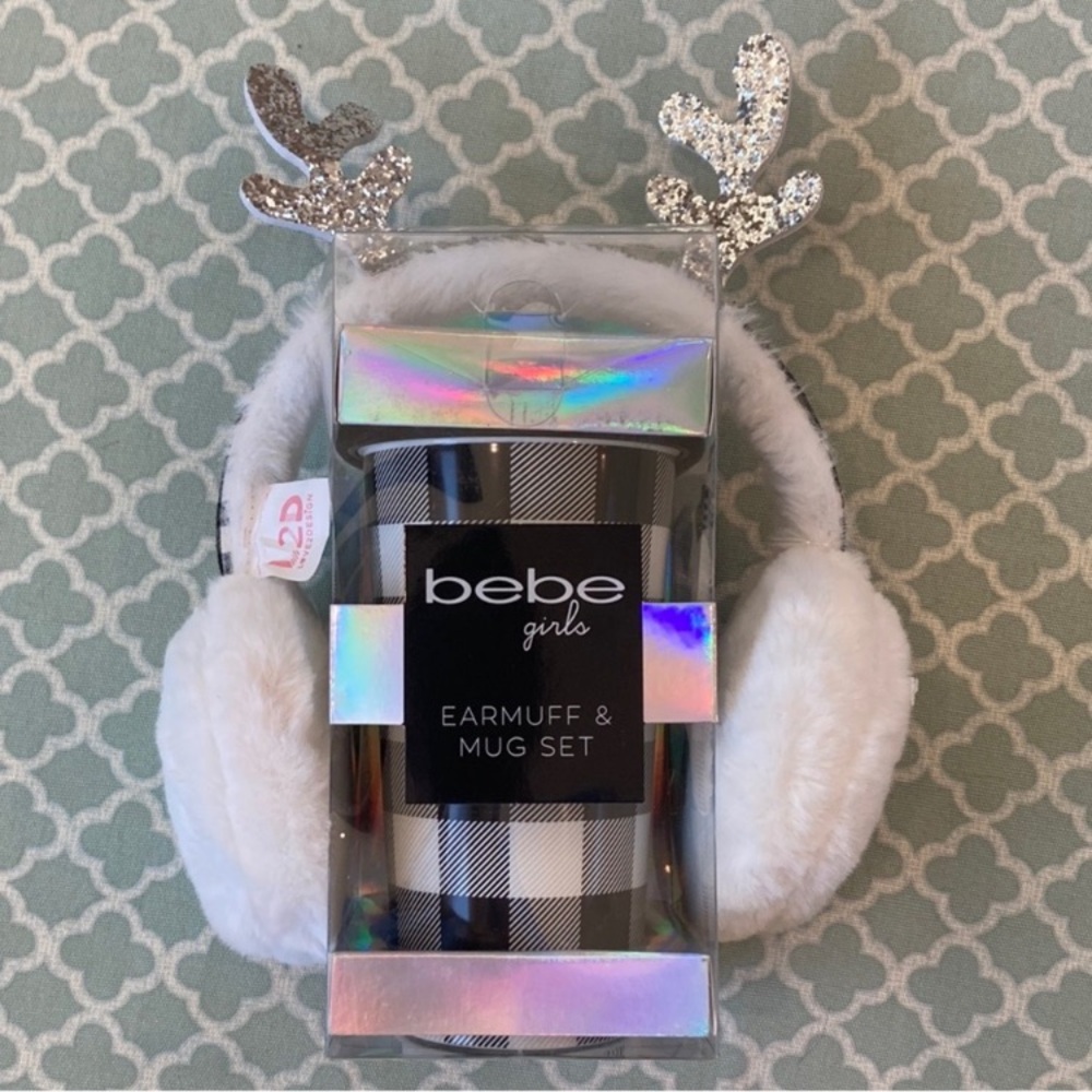 NEW Love2Design Bebe Girls Earmuff & Mug Set